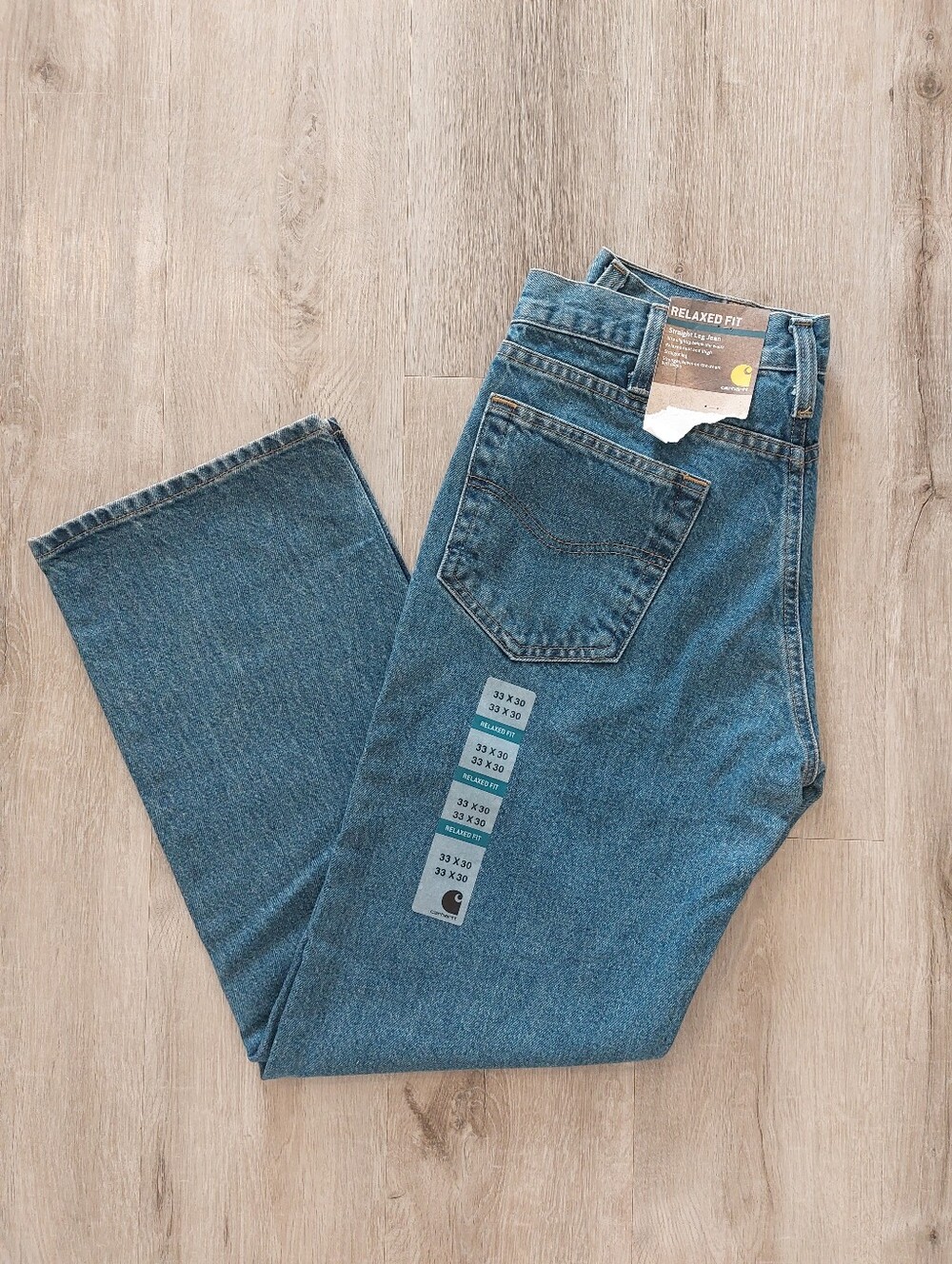 Carhartt Men's 33X30 Jeans Relaxed Fit Straight Leg NWT